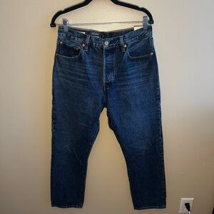 Levi’s 501 original cropped high rise jeans